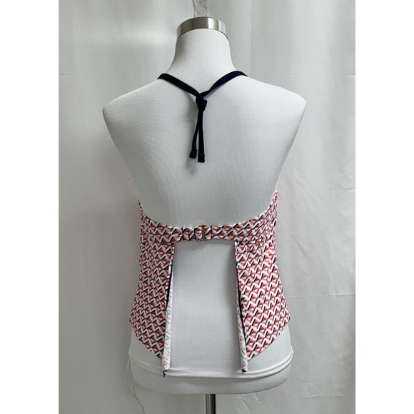 Women’s Freshwater Swim Top Size Medium Pink Geometric Print - Picture 2 of 7